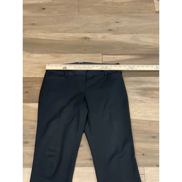 Express Womens Columnist Black Straight Leg Trousers Size 6R - Image 4