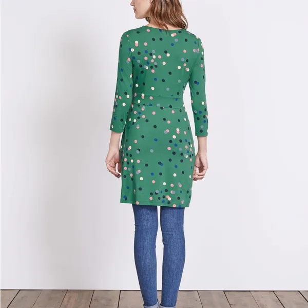 Boden Gray Polka Dot Marion Jersey Tunic Dress Size 6‎ Regular - Image 8