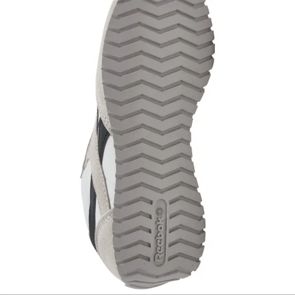Reebok Classic Low-Top Sneaker in White, Light Gray & Black - Image 5