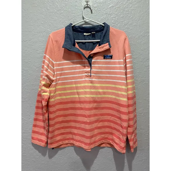 L.L. Bean Long Sleeve Sweater Shirt Size Large - Image 11
