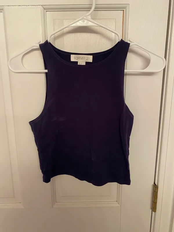 Blue Crop Top - Image 2