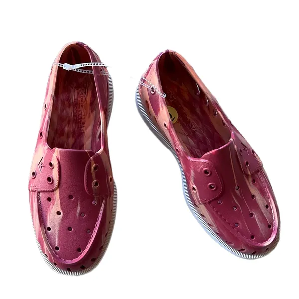 NEW SPERRY Women's Authentic Original Float Boat Shoe Marbled Orange - Image 4