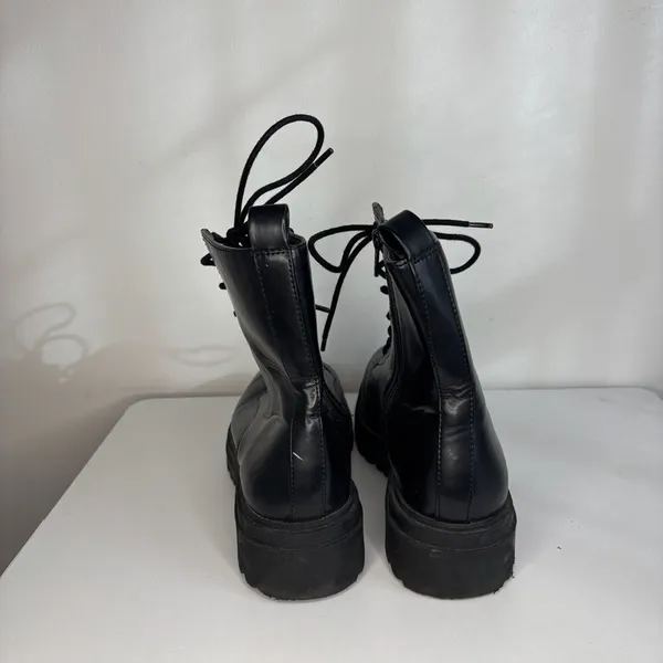 a new day- Black Combat Boots - Image 4