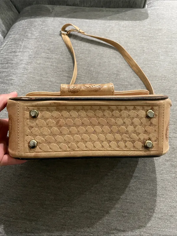 Tooled Genuine Leather Mexican Purse Vintage - Image 11