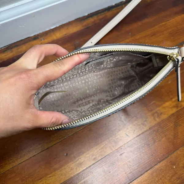 kate spade Cream and Light Beige Two-Tone Crossbody Bag - Image 7