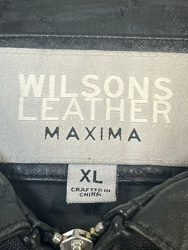 Wilson’s Leather Maxima Vintage Full Zip Weatern Yoke Women’s Leather Jacket XL - Image 7