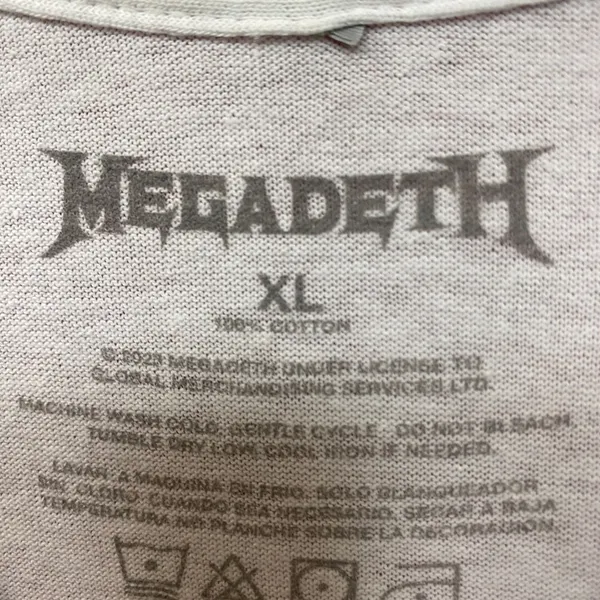 Megadeth Distressed Metal Rock Tshirt size Extra Large - Image 4