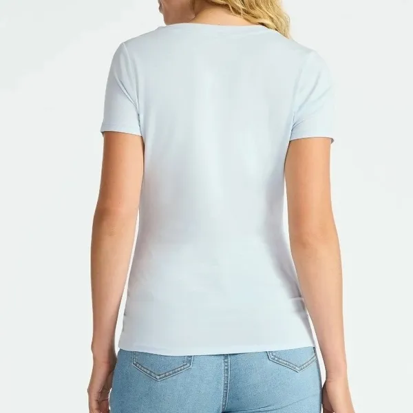 Maternity T Shirt My First Rodeo Bull Skull‎ Graphic Blue Short Sleeve Top M - Image 6