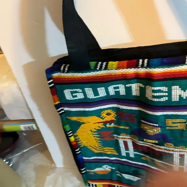 Vintage Guatemala Needle Point‎ Boho Lightweight Purse/Tote Nwot Unbranded - Image 8