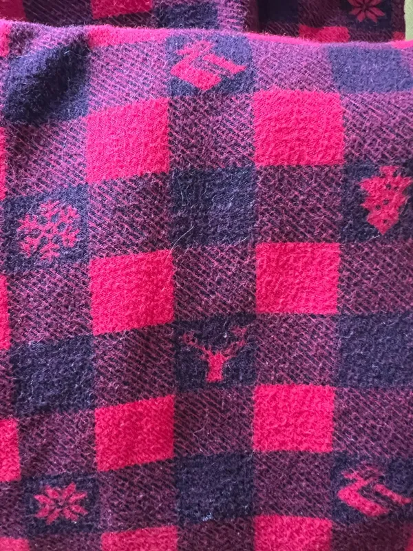 Woolrich Vintage Buffalo Plaid Holiday Flannel Shirt Red Black - Medium - Image 4