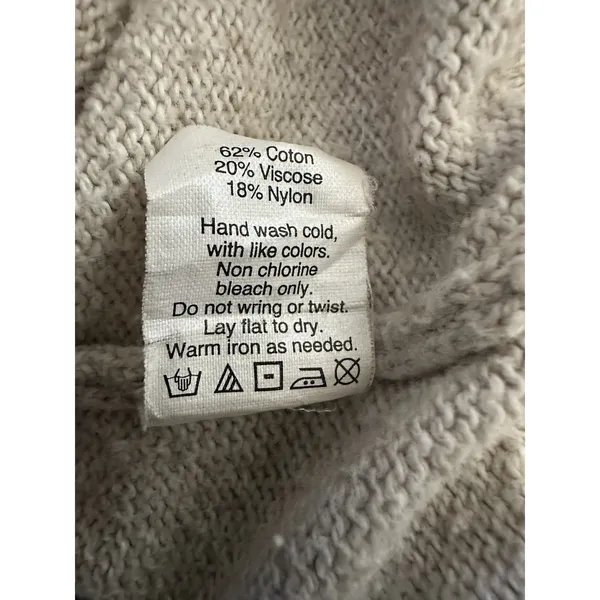 Madewell Long Cardigan Sweater Marled Flax Size Medium - Image 9