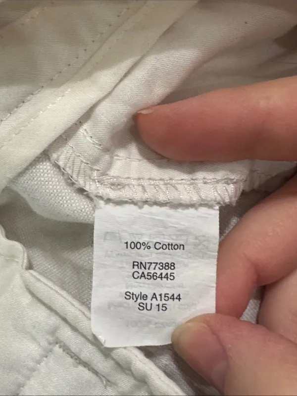 J.Crew Factory Classic Chino Cotton Twill White Mid-Rise Shorts 4.5” inseam sz 6 - Image 7