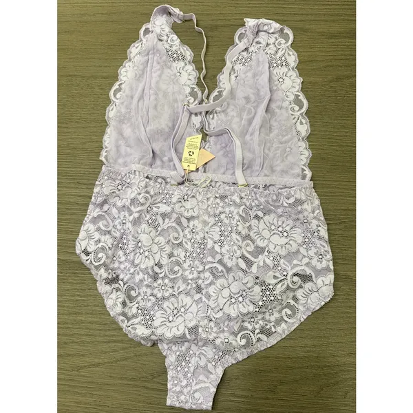 Comin' In HAHt Lace Bodysuit, Lavender, Medium Size undefined - Image 4