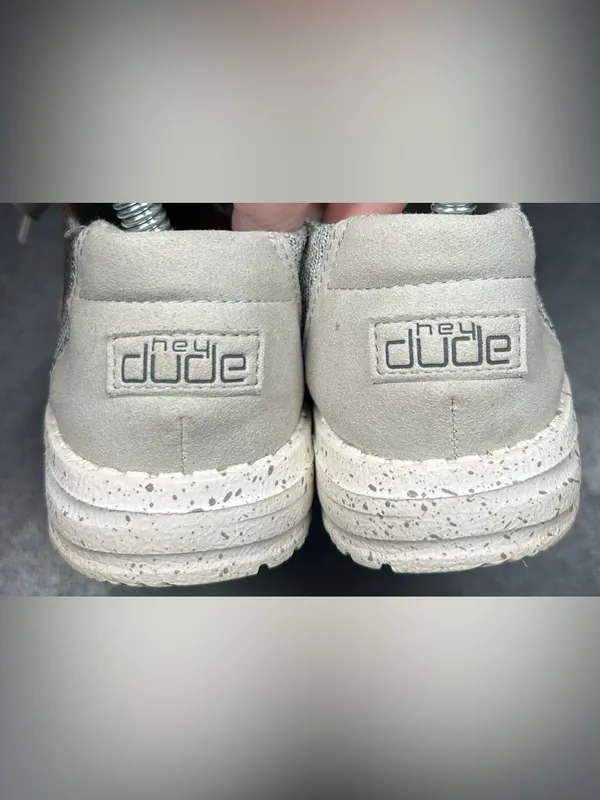 Hey Dude Women’s Size 5 Wendy Grey Stretch Cloud Slip On Shoes - Image 4