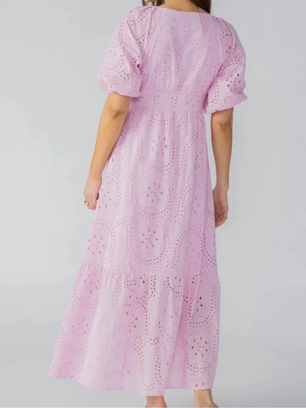 Sanctuary Eyelet V-Neck Maxi Dress NWT - Image 4
