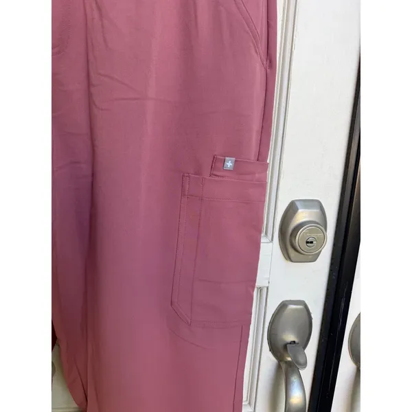 FIGS Dowa Relaxed Straight Leg Scrub Pants Mauve Pink Size XXL NEW - Image 4