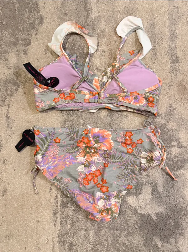 No Boundaries Floral 2 Piece Bikini - Image 4