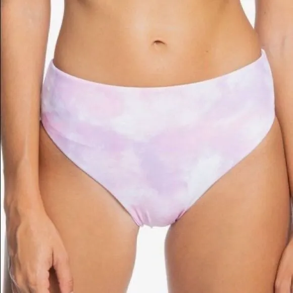 Roxy Sea & Waves Revo Purple Reversible Bikini Bottoms‎ Size Small - Image 3