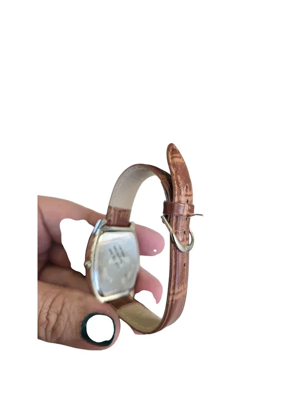 Anriya Milan Mens Womens Matching Watch Set Brown Leather Bands Vintage - Image 9