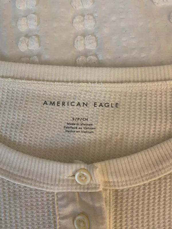 American Eagle Outfitters Thermal Waffle Longsleeve - Image 2