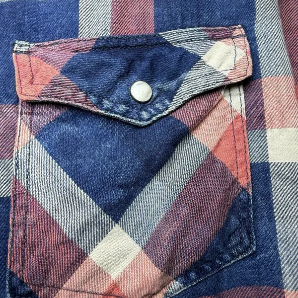 American Eagle Boyfriend Fit Shirt Womens XL Plaid Snap Button Western Cowgirl - Image 10