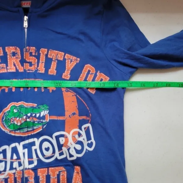 Florida Gators Lightweight Hoodie Juniors Size M Football Zip Up Game Day UF‎ - Image 3