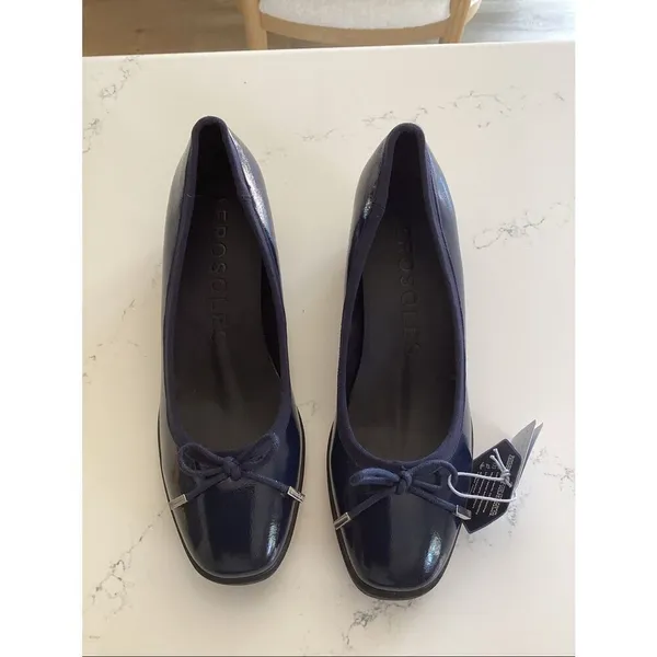 Aerosoles Tema ballet wedge pumps navy Blue, Size 10, NWT no box - Image 3