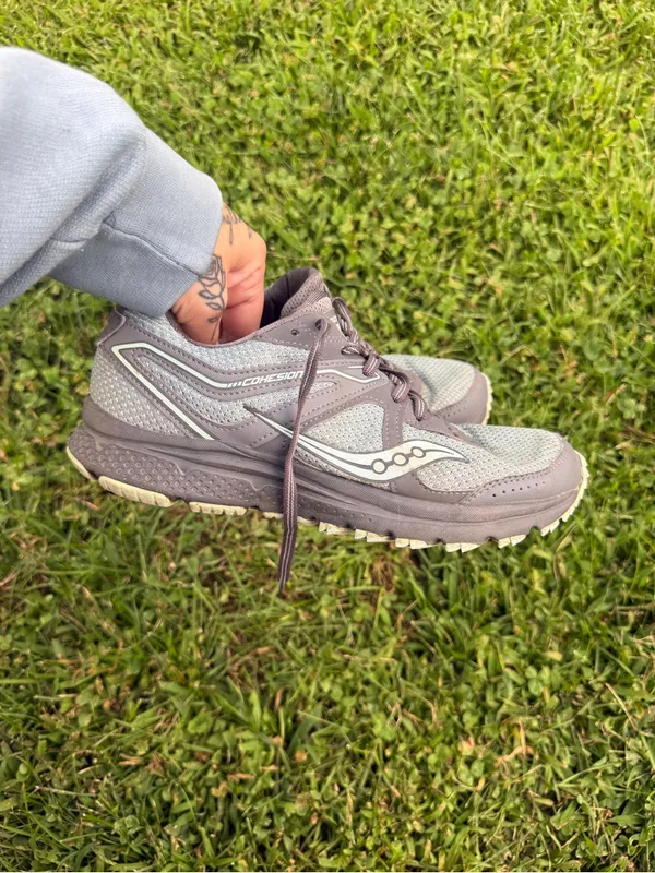 Saucony Cohesion Women’s Running Shoes Gray Mint Size 8 - Image 4