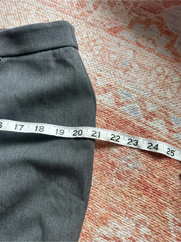 NWT Abercrombie curve love low rise stretch slim boot trouser pants dark gray 31 - Image 7