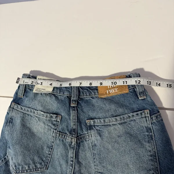 We The Free People Baggy Jeans 24x32 Tinsley HighRise Relaxed Straight 90s Retro - Image 4