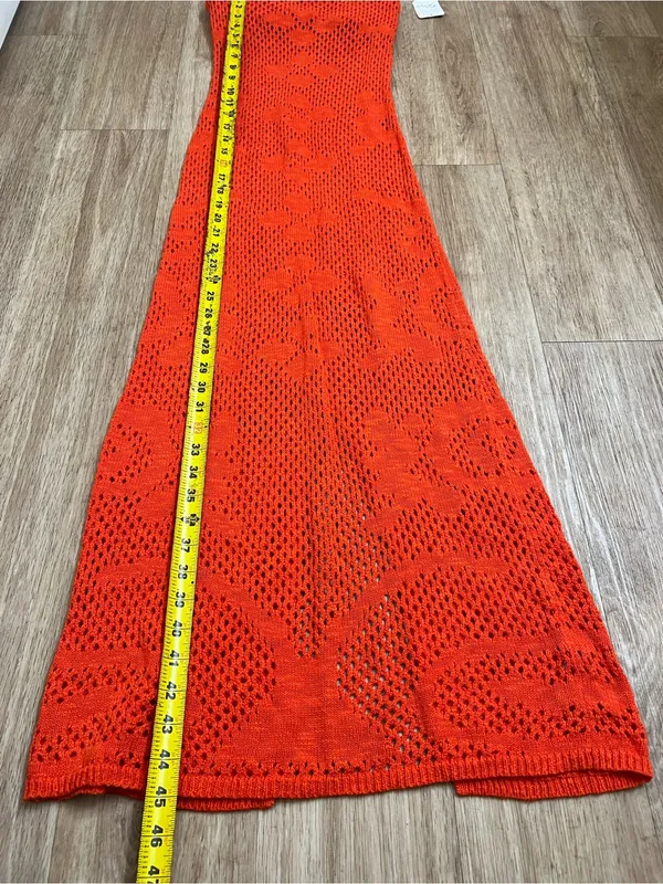 Freew People Starla fauxchet Midi Dress in Red - Image 5