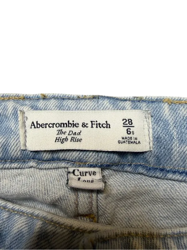 ✨ Abercrombie & Fitch The‎ Dad High Rise Curve Love Jeans Size 6 Short ✨ - Image 3