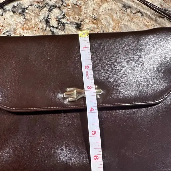 Vintage Purse With Mirror Clutch~Gold hardware~70’s Retro~Rome On Snap - Image 8