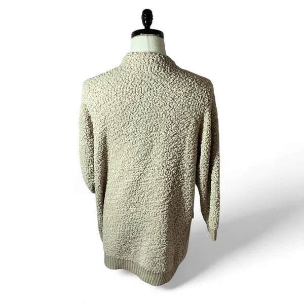POL Clothing Oversized Popcorn Open Front Cardigan‎ Beige UB39A Womens Size S - Image 2