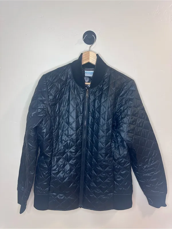 Columbia Omni-Heat Interchange Quilted Bomber Jacket Women’s M Black - Image 3