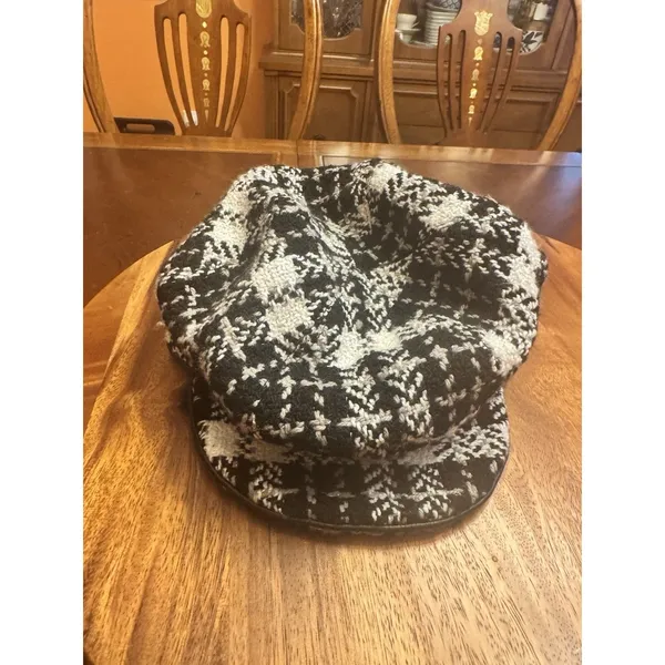Banana Republic Wool Blend Newsboy Paperboy Newsie Flat Cap Hat Medium Large - Image 8