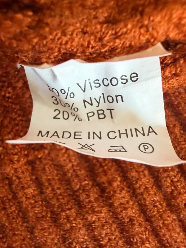 NWOT Rust Orange Ribbed Turtleneck Sweater Dress Size Small - Image 4