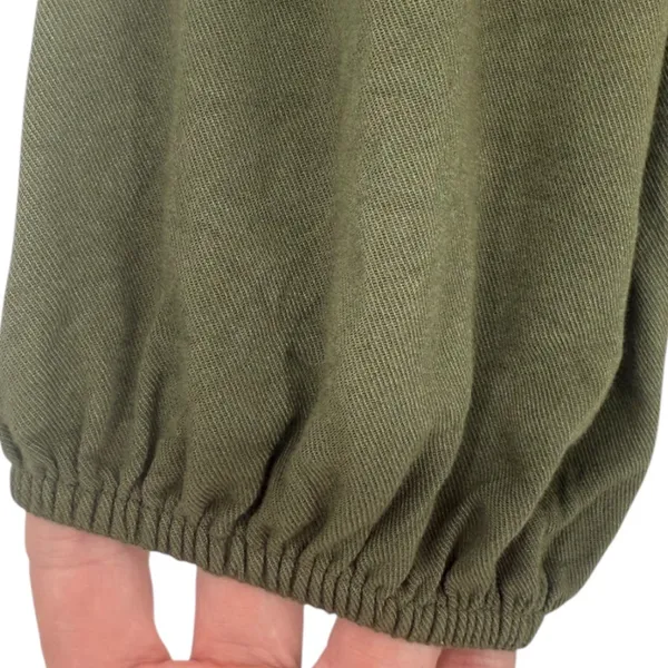 Anthropologie Maeve‎ Ragonda Tunic Dress Moss Green Smocked Long Sleeve Size 12 - Image 14