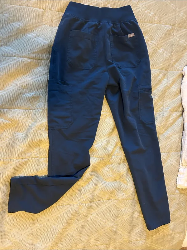 Figs blue High Waisted Yola Skinny Scrub Pants™ - Image 4