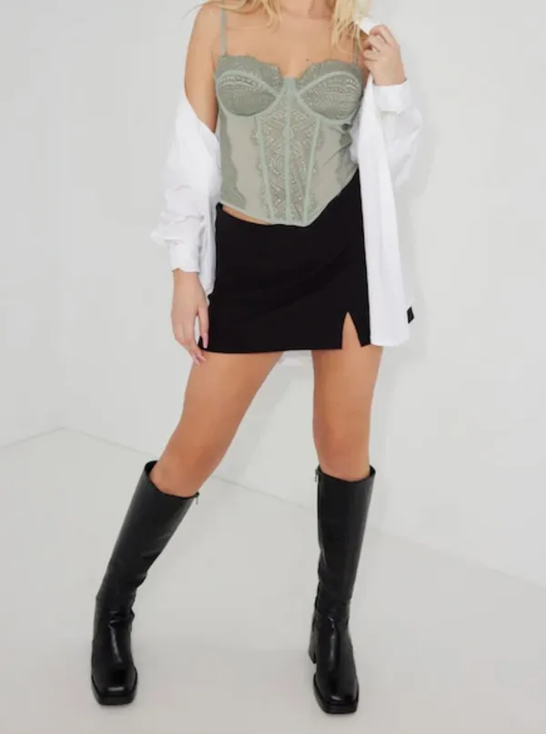 Mint green Garage corset top - Image 2