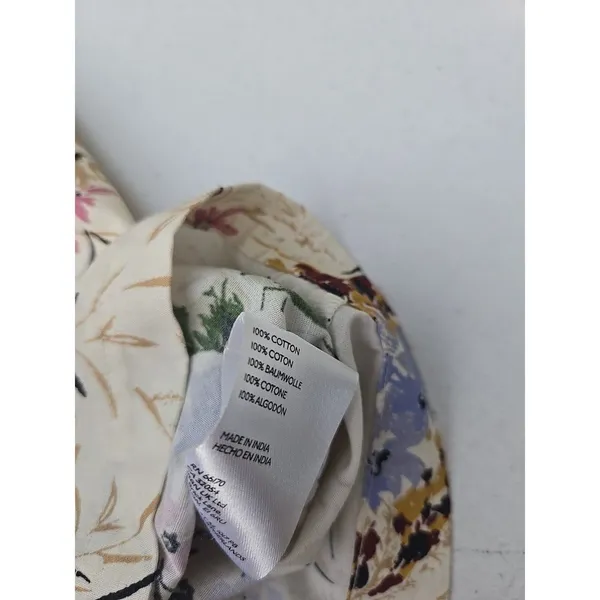 by Anthropologie Floral Corset Smocked Back Size Medium - Image 10
