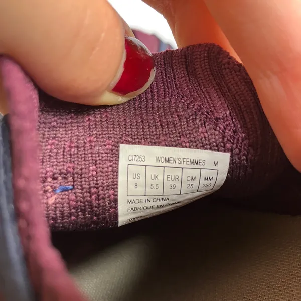 Rockport truflex sneakers with bungee laces maroon women's size 8 brand‎ new - Image 11