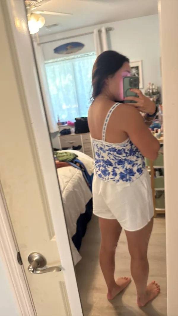 Sky to Moon Boutique floral ribbon top - Image 3