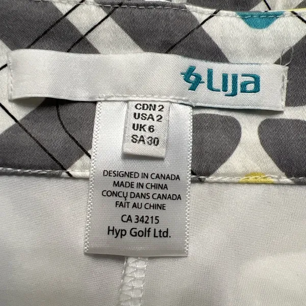 Lija Women's‎ Geometric Print Golf Skort Size 2 Multi-Color Pickleball Tennis - Image 3