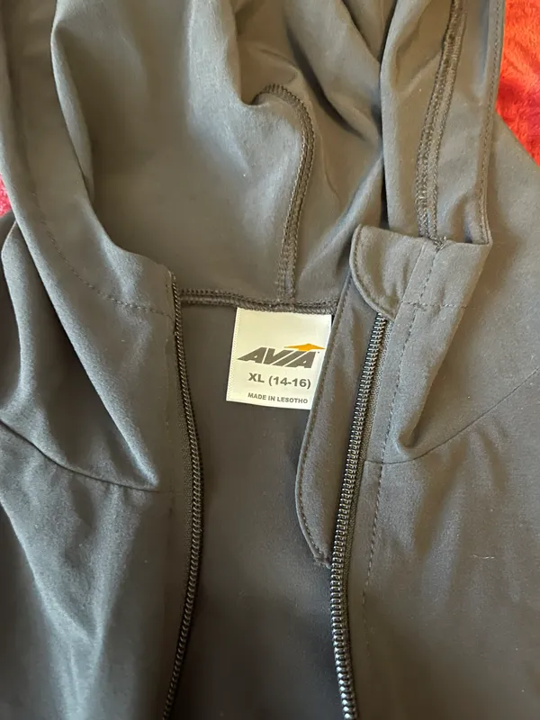 Avia Black Athletic Zip up - Image 2