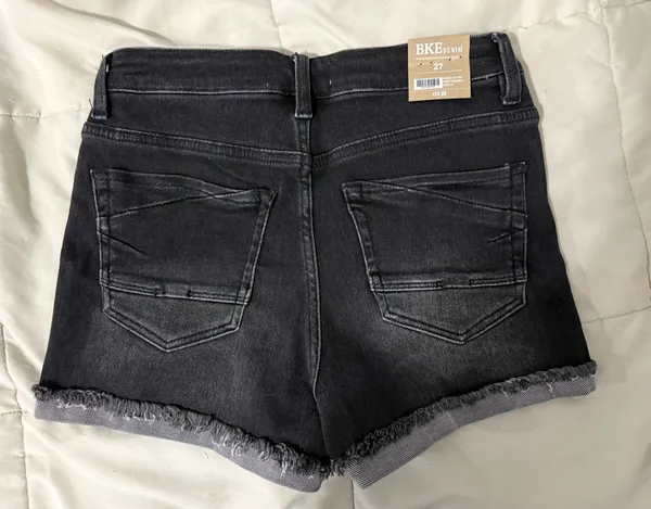 BKE Parker high rise denim shorts - Image 2