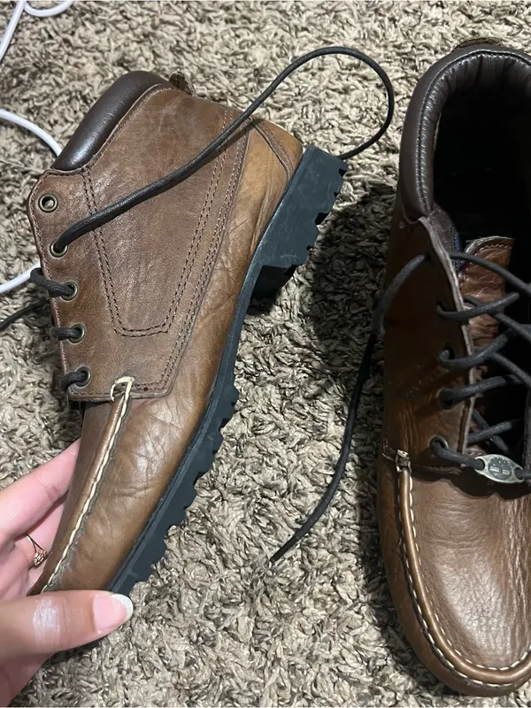 Timberland Brown Lace-Up Moc Toe Women's Boots - Image 2