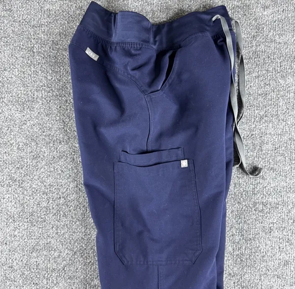 Navy FIGS Scrub Pants - Image 4