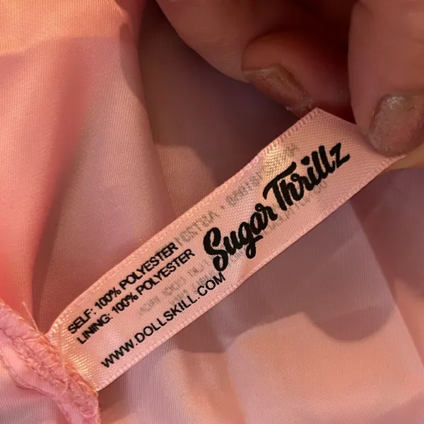 Sugar Thrillz‎ Growin’ Pretty Maxi Dress Sweetheart Neck Sheer Puff Sleeve XS - Image 10