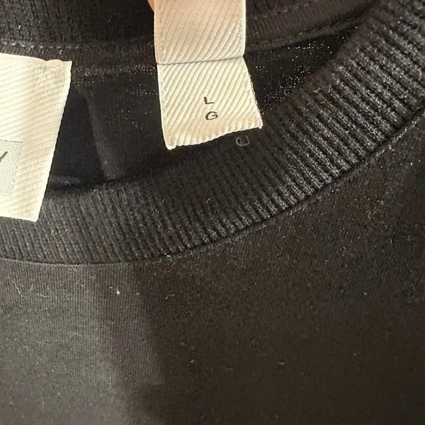 116. Burberry black cotton t-shirt with horse print. Size: L - Image 4
